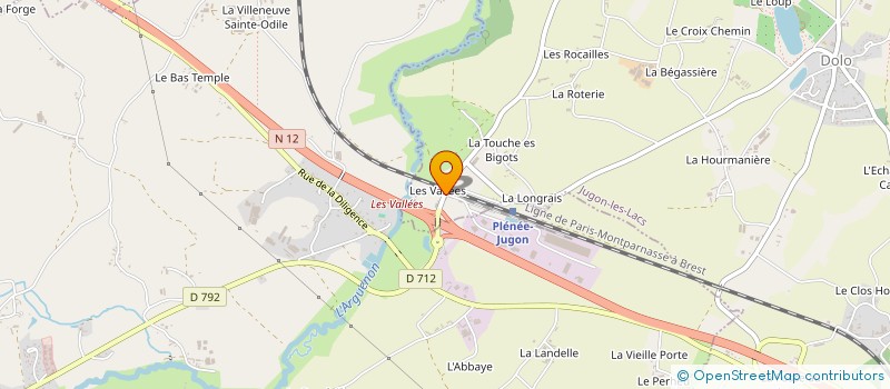 localisation de l'entreprise MONSIEUR FRANCK TREVILLY  JUGON-LES-LACS