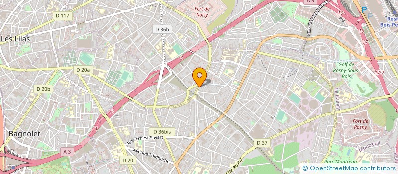 localisation de l'entreprise MONSIEUR FRANCK TRIQUENOT à MONTREUIL