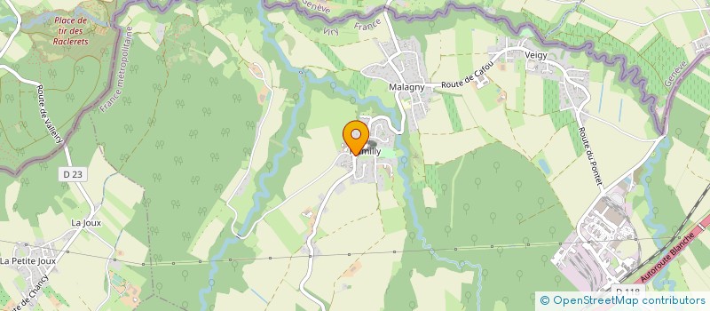 localisation de l'entreprise MONSIEUR FRANCK TROTTET  VIRY