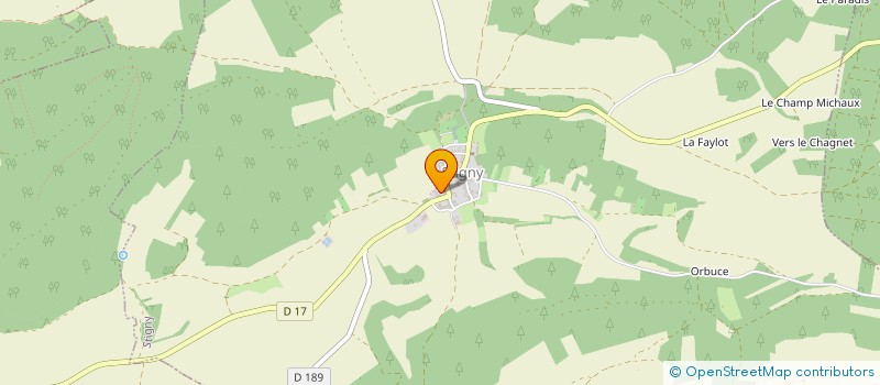 localisation de l'entreprise MONSIEUR FRANCK TRUCHY  STIGNY