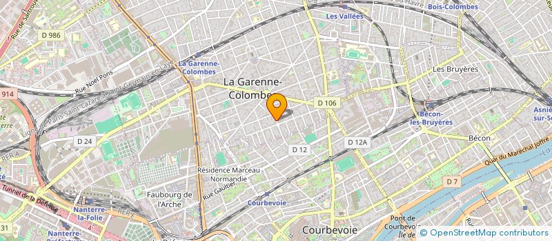 localisation de l'entreprise MONSIEUR FRANCK TUDAL à LA GARENNE-COLOMBES