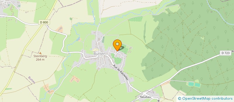 localisation de l'entreprise MONSIEUR FRANCK UHRI  BUTTEN