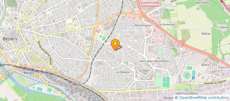 localisation de l'entreprise MONSIEUR FRANCK URBANO  BEZIERS