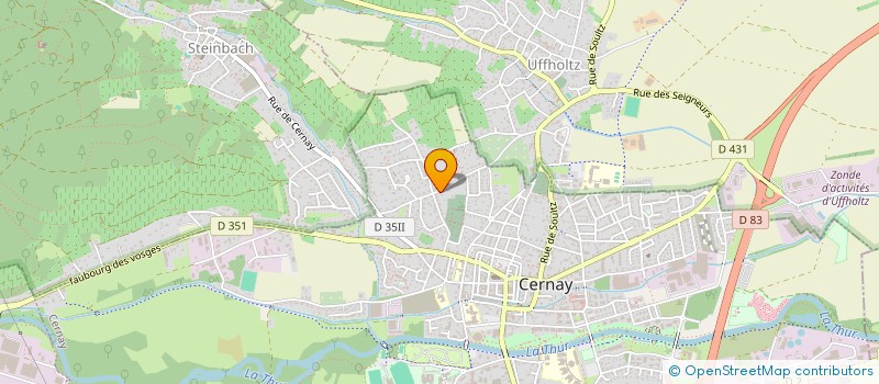 localisation de l'entreprise MONSIEUR FRANCK UTARD  CERNAY