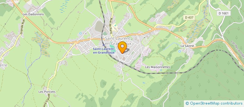 localisation de l'entreprise MONSIEUR FRANCK VACELET  SAINT-LAURENT-EN-GRANDVAUX