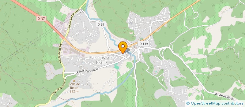 localisation de l'entreprise MONSIEUR FRANCK VALENTE  FLASSANS-SUR-ISSOLE