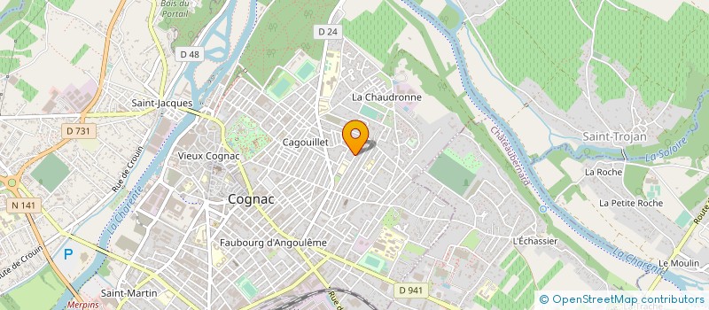 localisation de l'entreprise MONSIEUR FRANCK VALENTE à COGNAC