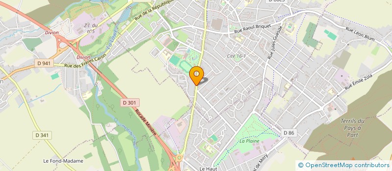 localisation de l'entreprise MONSIEUR FRANCK VALENTIN  BRUAY-LA-BUISSIERE