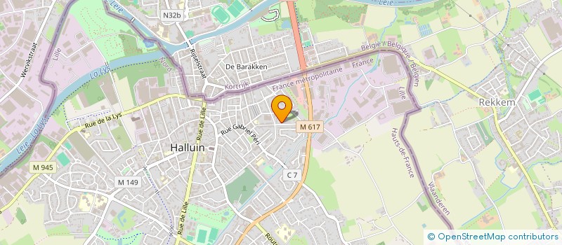 localisation de l'entreprise MONSIEUR FRANCK VALERO  HALLUIN