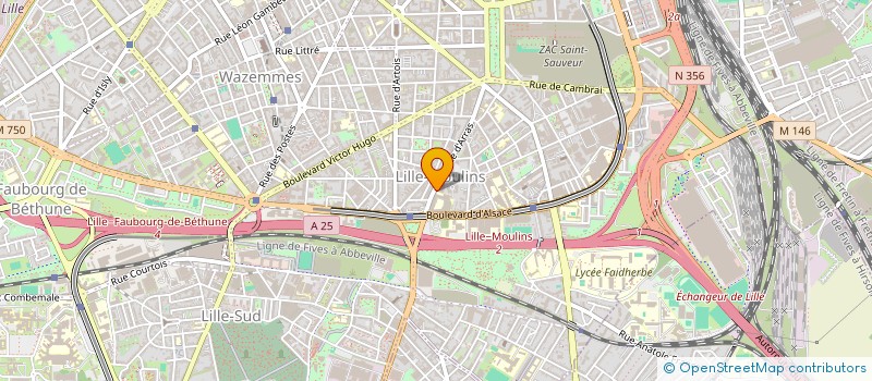localisation de l'entreprise MONSIEUR FRANCK VAN DER HENST à LILLE