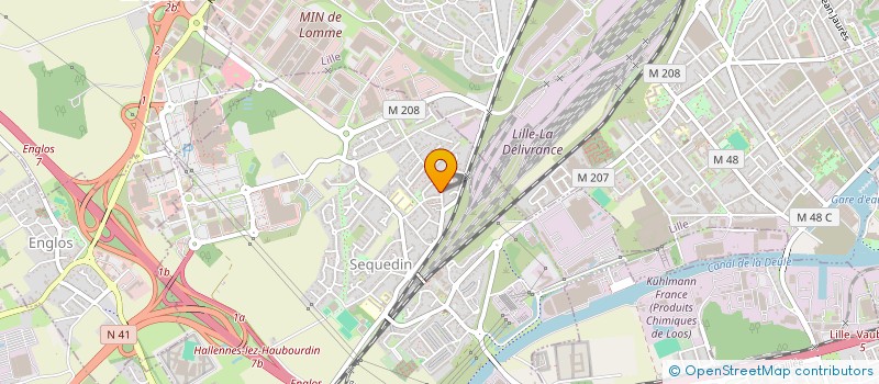 localisation de l'entreprise MONSIEUR FRANCK VAN HULLE  SEQUEDIN