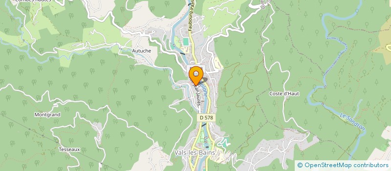 localisation de l'entreprise MONSIEUR FRANCK VANNIER à VALS-LES-BAINS