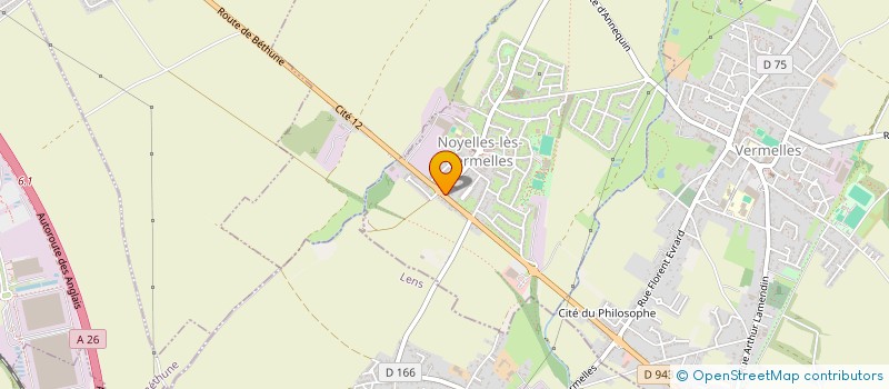 localisation de l'entreprise MONSIEUR FRANCK VANTOUROUT  NOYELLES-LES-VERMELLES