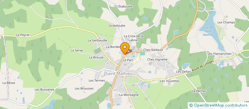 localisation de l'entreprise MONSIEUR FRANCK VARACHAUD à SAINT-MATHIEU