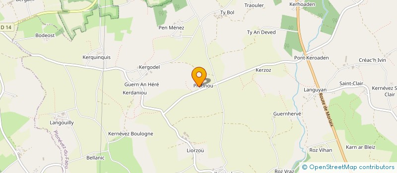 localisation de l'entreprise MONSIEUR FRANCK VASSEUR  PLONEVEZ-DU-FAOU