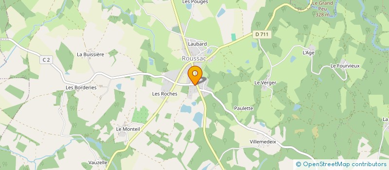 localisation de l'entreprise MONSIEUR FRANCK VAUZELLE à SAINT-PARDOUX-LE-LAC
