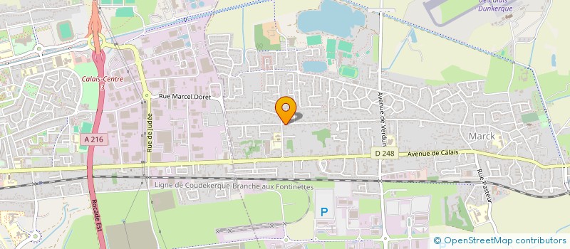 localisation de l'entreprise MONSIEUR FRANCK VERCUCQUE  MARCK