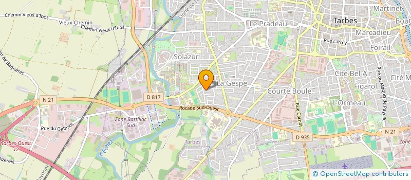 localisation de l'entreprise MONSIEUR FRANCK VERGNE CLAUZEL  TARBES