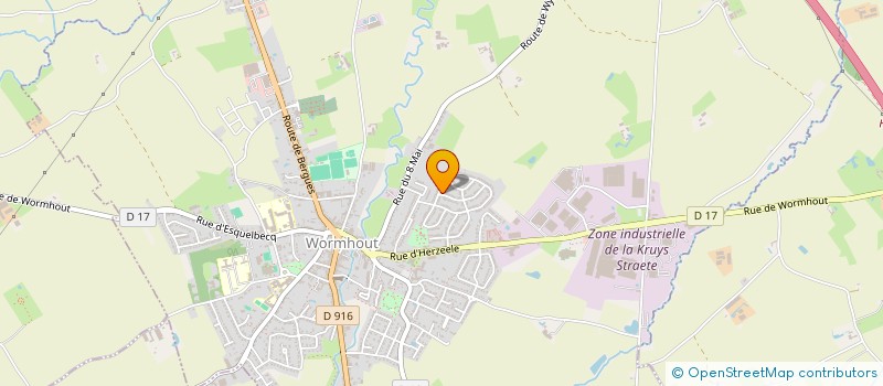 localisation de l'entreprise MONSIEUR FRANCK VERHILLE  WORMHOUT