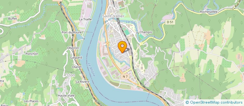 localisation de l'entreprise MONSIEUR FRANCK VERILHAC  SAINT-VALLIER