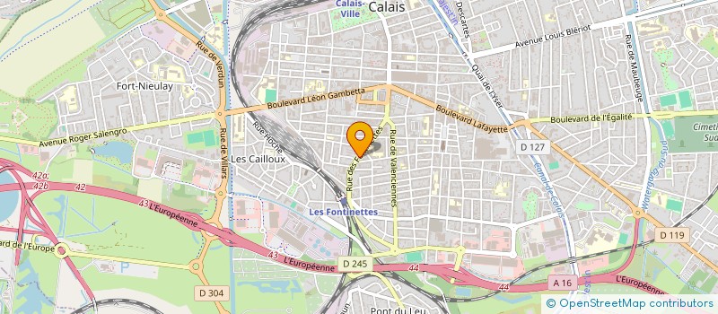 localisation de l'entreprise MONSIEUR FRANCK VERMEESCH  CALAIS