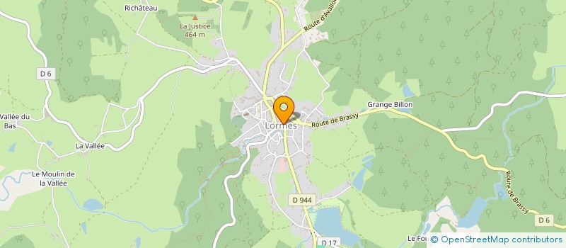 localisation de l'entreprise MONSIEUR FRANCK VERMELIN  LORMES