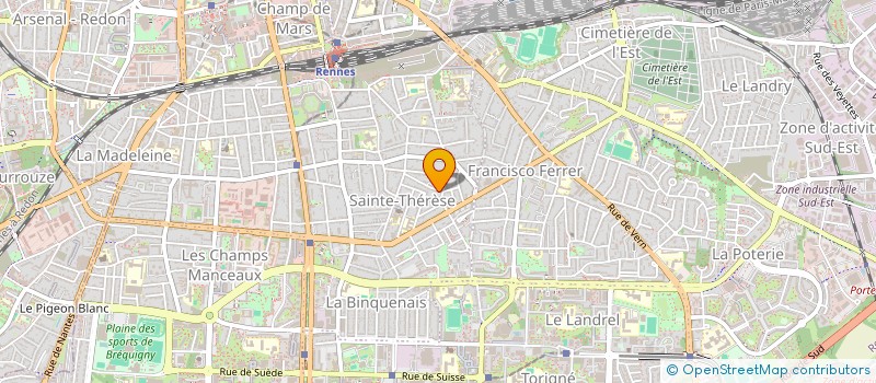 localisation de l'entreprise MONSIEUR FRANCK VERRON  RENNES