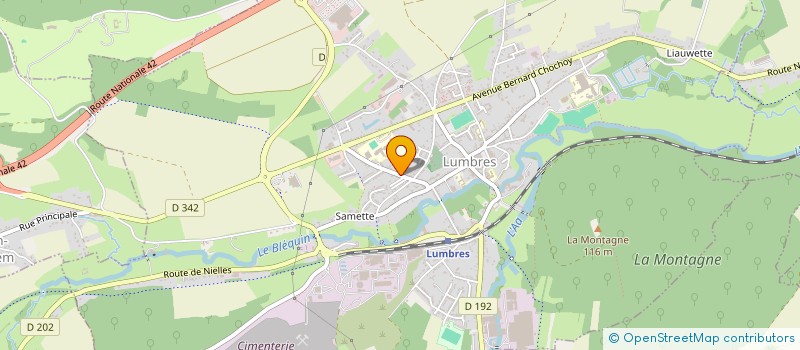 localisation de l'entreprise MONSIEUR FRANCK VERSTRAET  LUMBRES