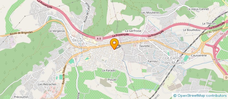 localisation de l'entreprise MONSIEUR FRANCK VIDAL à LE LUC