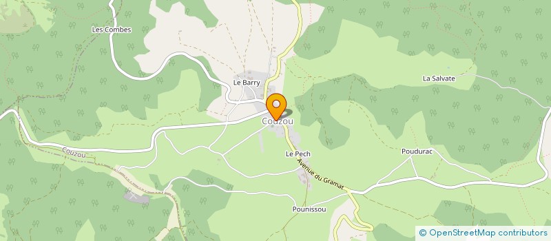 localisation de l'entreprise MONSIEUR FRANCK VIDAL  COUZOU