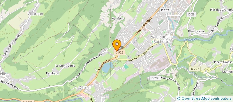 localisation de l'entreprise MONSIEUR FRANCK VIDAL  VALGELON-LA ROCHETTE