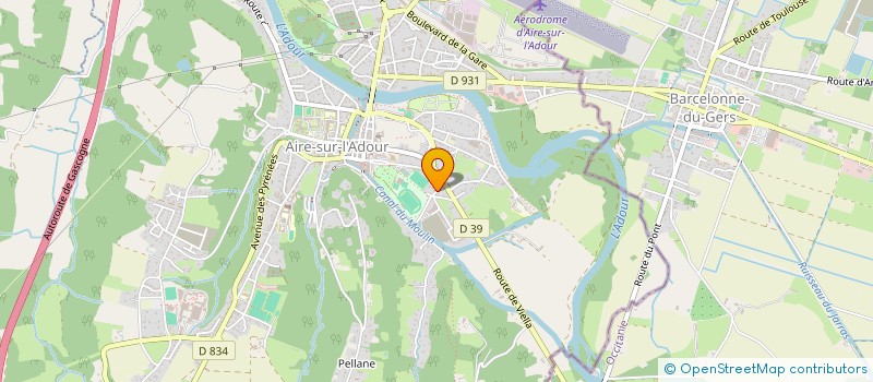 localisation de l'entreprise MONSIEUR FRANCK VIGIER  AIRE-SUR-L'ADOUR