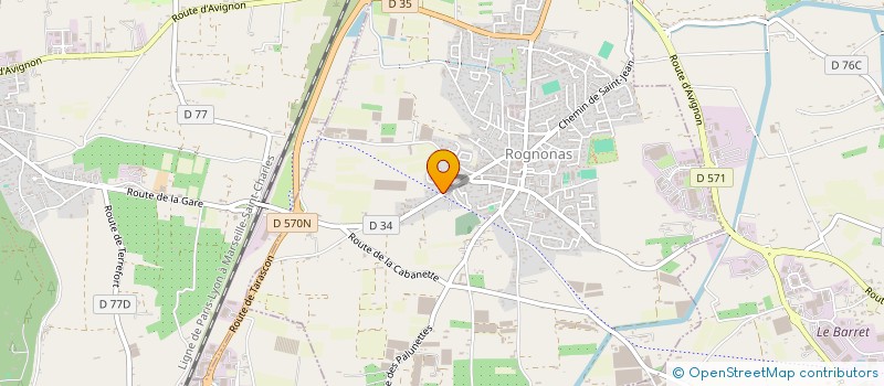 localisation de l'entreprise MONSIEUR FRANCK VIGNAUD  ROGNONAS