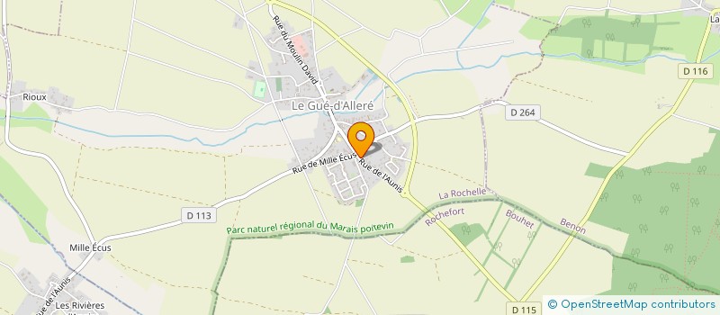 localisation de l'entreprise MONSIEUR FRANCK VIGNEUX  LE GUE-D'ALLERE