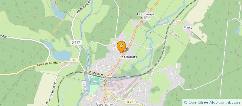 localisation de l'entreprise MONSIEUR FRANCK VIGNOL  GUERIGNY