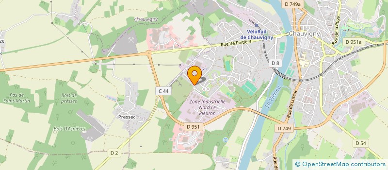 localisation de l'entreprise MONSIEUR FRANCK VILLAIN  CHAUVIGNY