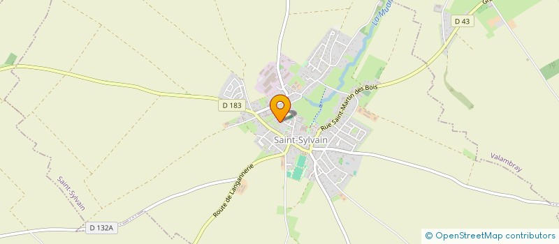 localisation de l'entreprise MONSIEUR FRANCK VILLEDIEU  SAINT-SYLVAIN