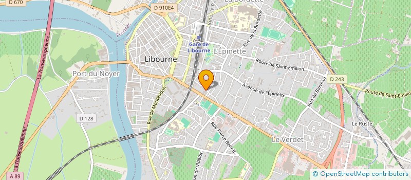 localisation de l'entreprise MONSIEUR FRANCK VILLEMIANE à LIBOURNE