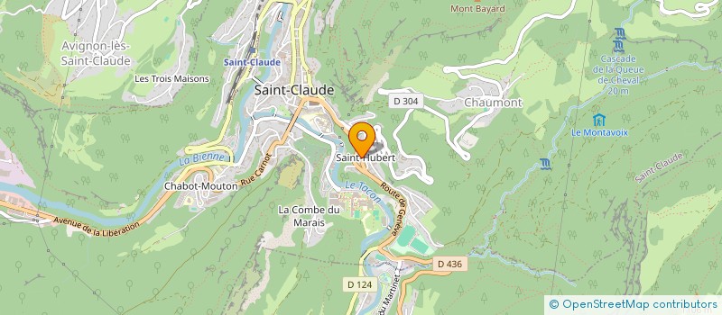 localisation de l'entreprise MONSIEUR FRANCK VINCENT  SAINT-CLAUDE