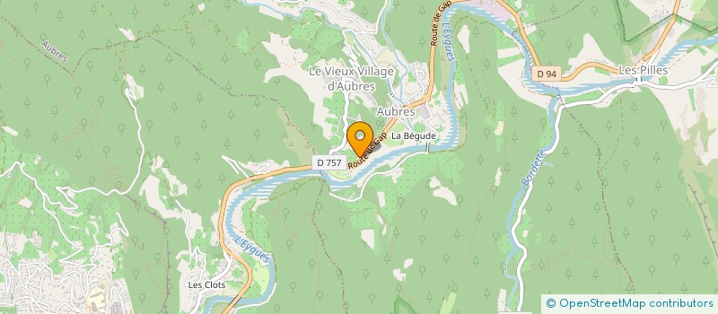 localisation de l'entreprise MONSIEUR FRANCK VINCENT  AUBRES