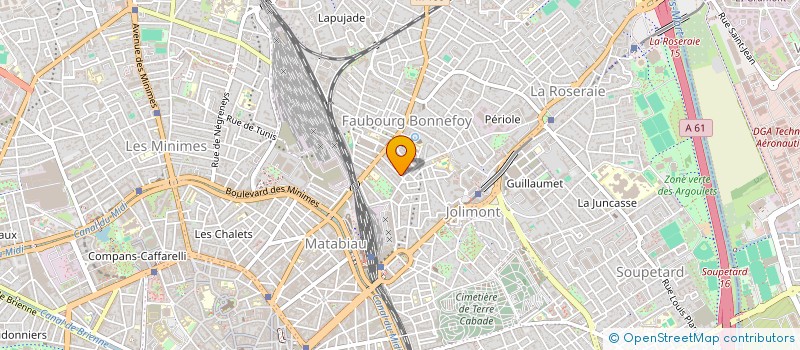 localisation de l'entreprise MONSIEUR FRANCK VINCENT MARC MALSALLEZ  TOULOUSE