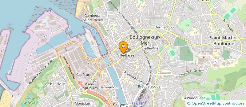 localisation de l'entreprise MONSIEUR FRANCK VINCIENNE  BOULOGNE-SUR-MER