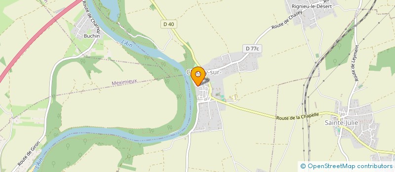 localisation de l'entreprise MONSIEUR FRANCK VIOLLET  CHAZEY-SUR-AIN