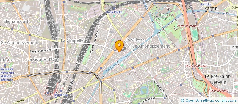 localisation de l'entreprise MONSIEUR FRANCK VIRLOUVET  PARIS