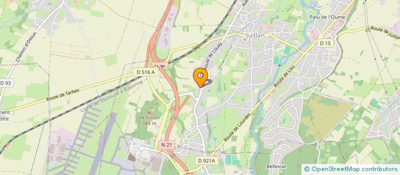 localisation de l'entreprise MONSIEUR FRANCK VIRTE  JUILLAN