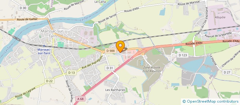 localisation de l'entreprise MONSIEUR FRANCK VIS  MARSSAC-SUR-TARN