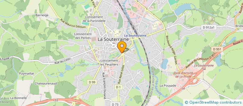 localisation de l'entreprise MONSIEUR FRANCK VIVES à LA SOUTERRAINE