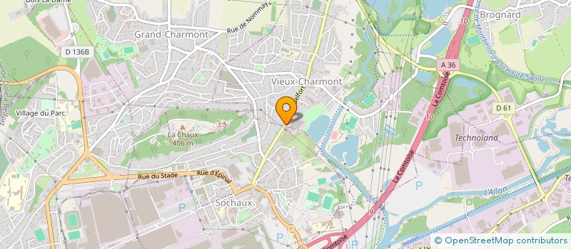 localisation de l'entreprise MONSIEUR FRANCK VOYEUX  SOCHAUX