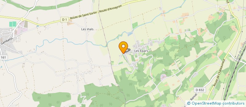 localisation de l'entreprise MONSIEUR FRANCK VUILLAUME  SAINT-SORLIN-EN-VALLOIRE