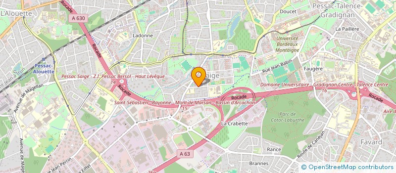 localisation de l'entreprise MONSIEUR FRANCK VYAMUNGU  PESSAC